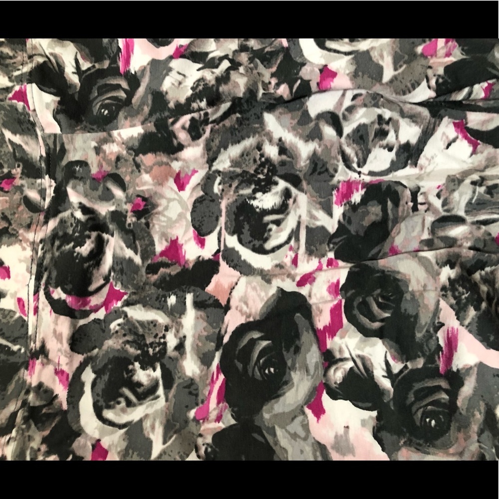 American Eagle Outfitters Floral Leggings - Black, Gray, Pink - Picture 2 of 3